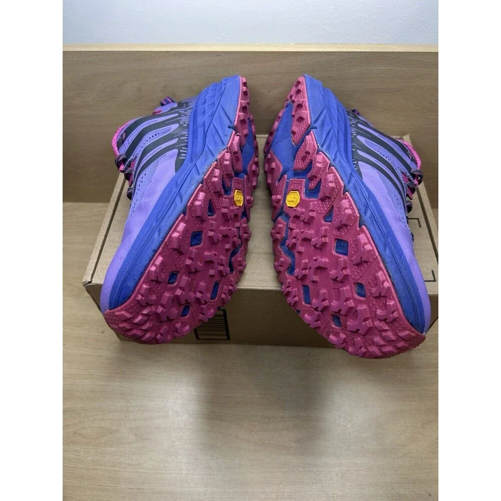 Hoka One One Women's Speedgoat 3 Purple Vibram Trial Running Shoes Size 11 - Picture 6 of 13